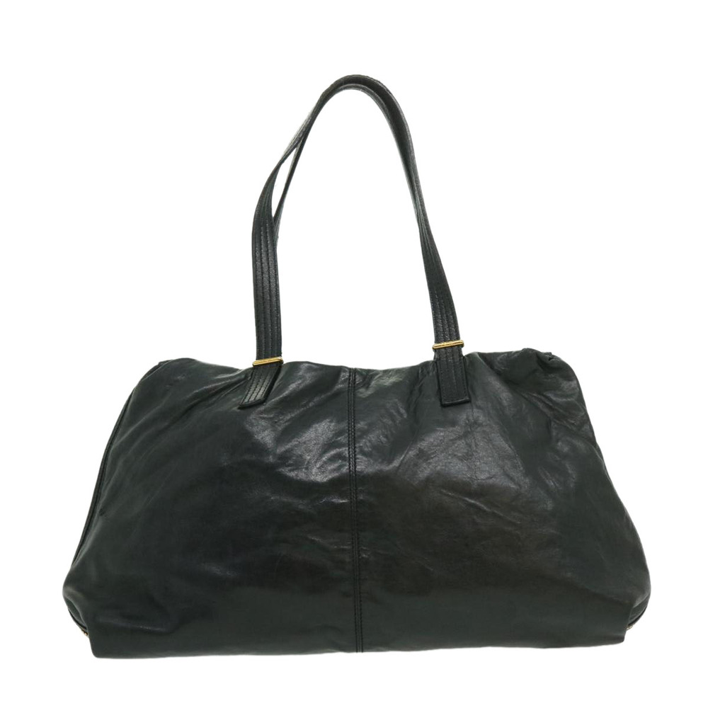 FENDI Tote Bag Leather Black Auth bs1443 - Picture 2 of 10